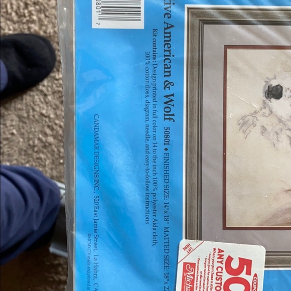 New Native American & Wolf Crossstitch - Picture 4 of 5